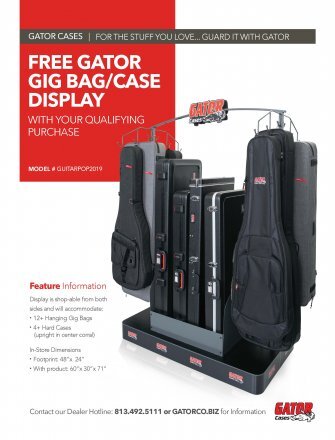 POP RETAIL DISPLAY FOR GATOR GIG BAGS & GUITAR CASES